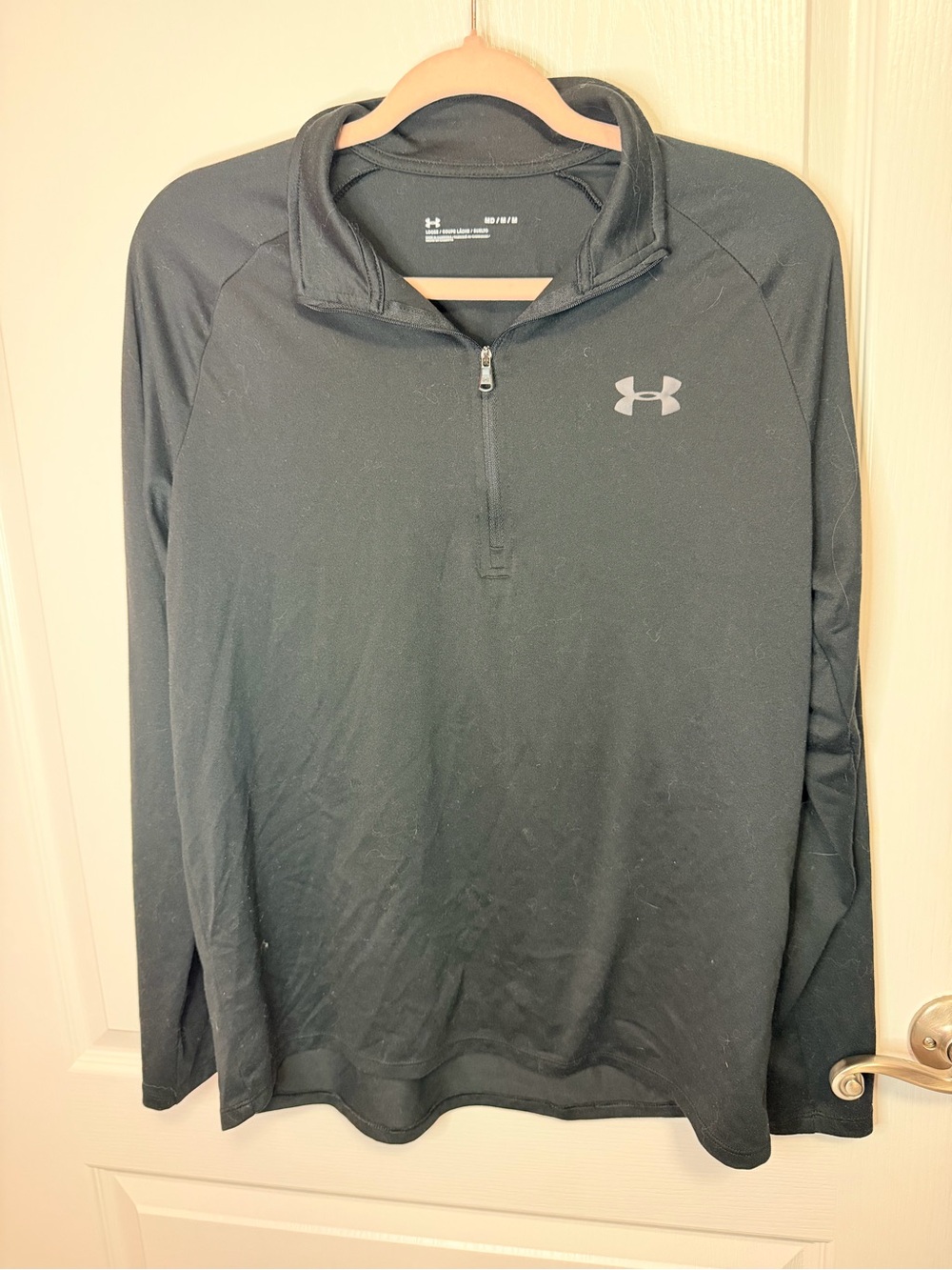 Under Armour Black Long-Sleeve Quarter Zip Training Top